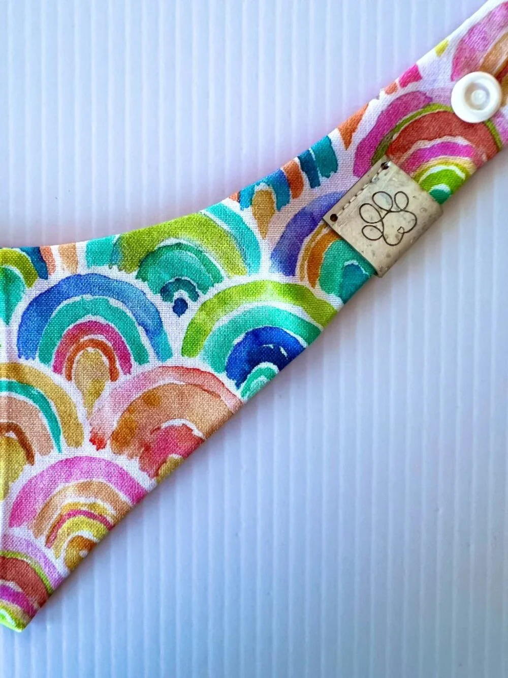 NWT Rainbow Bandana- Reversable 2 sizes - for Cats
